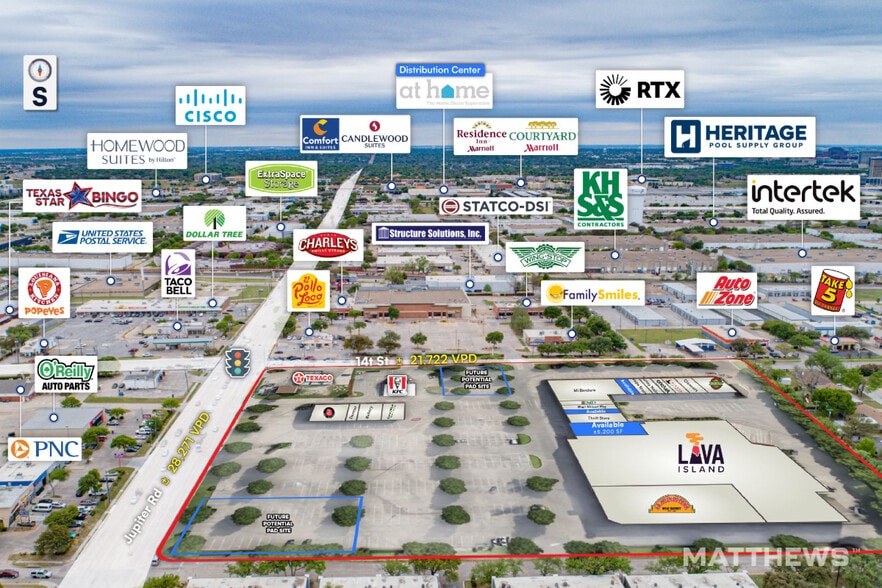 1401-1409 Jupiter Rd, Plano, TX à louer - Photo du bâtiment - Image 3 de 4