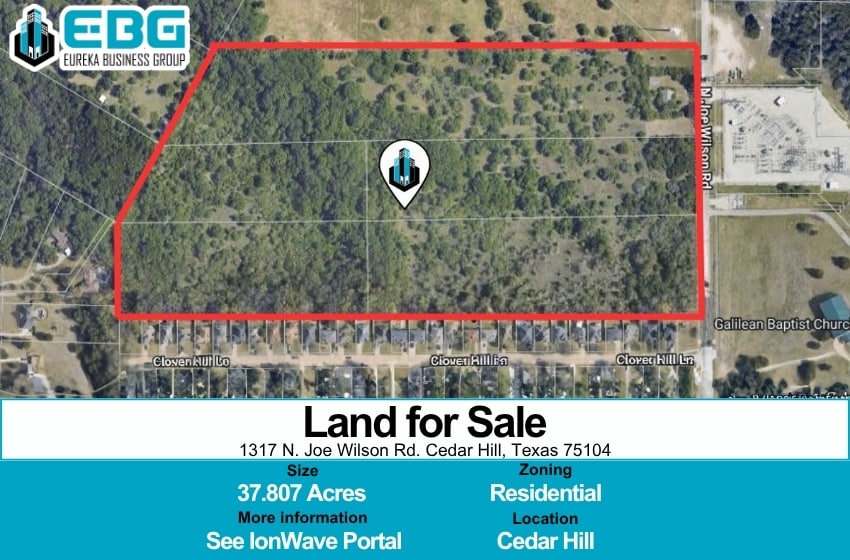 1317 N Joe Wilson Rd, Cedar Hill, TX à vendre - Aérien - Image 1 de 3