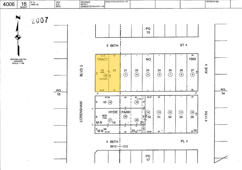 6600 Crenshaw Blvd, Los Angeles, CA à vendre - Plan cadastral - Image 3 de 3