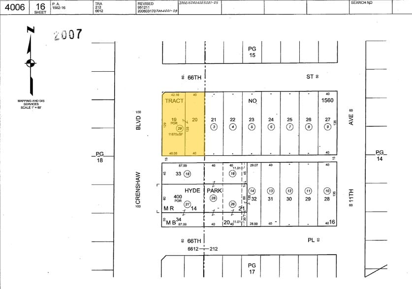 6600 Crenshaw Blvd, Los Angeles, CA for sale - Plat Map - Image 3 of 3