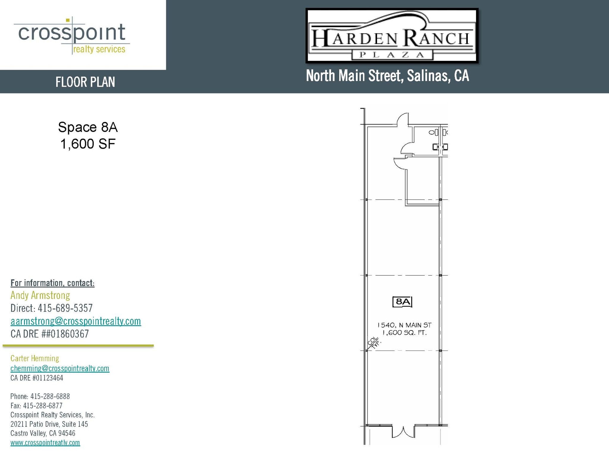 1606 N Main St, Salinas, CA for lease Interior Photo- Image 1 of 1