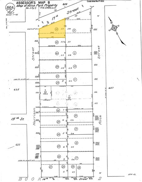 285-287 17th St, Oakland, CA à louer - Plan cadastral - Image 2 de 6