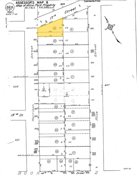 285-287 17th St, Oakland, CA for lease - Plat Map - Image 2 of 6