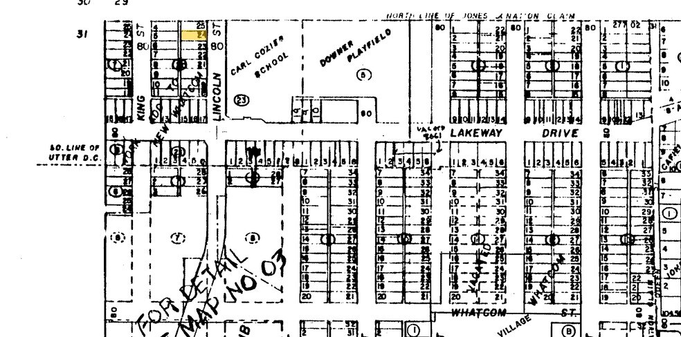1333 Lincoln St, Bellingham, WA à louer - Plan cadastral - Image 2 de 3