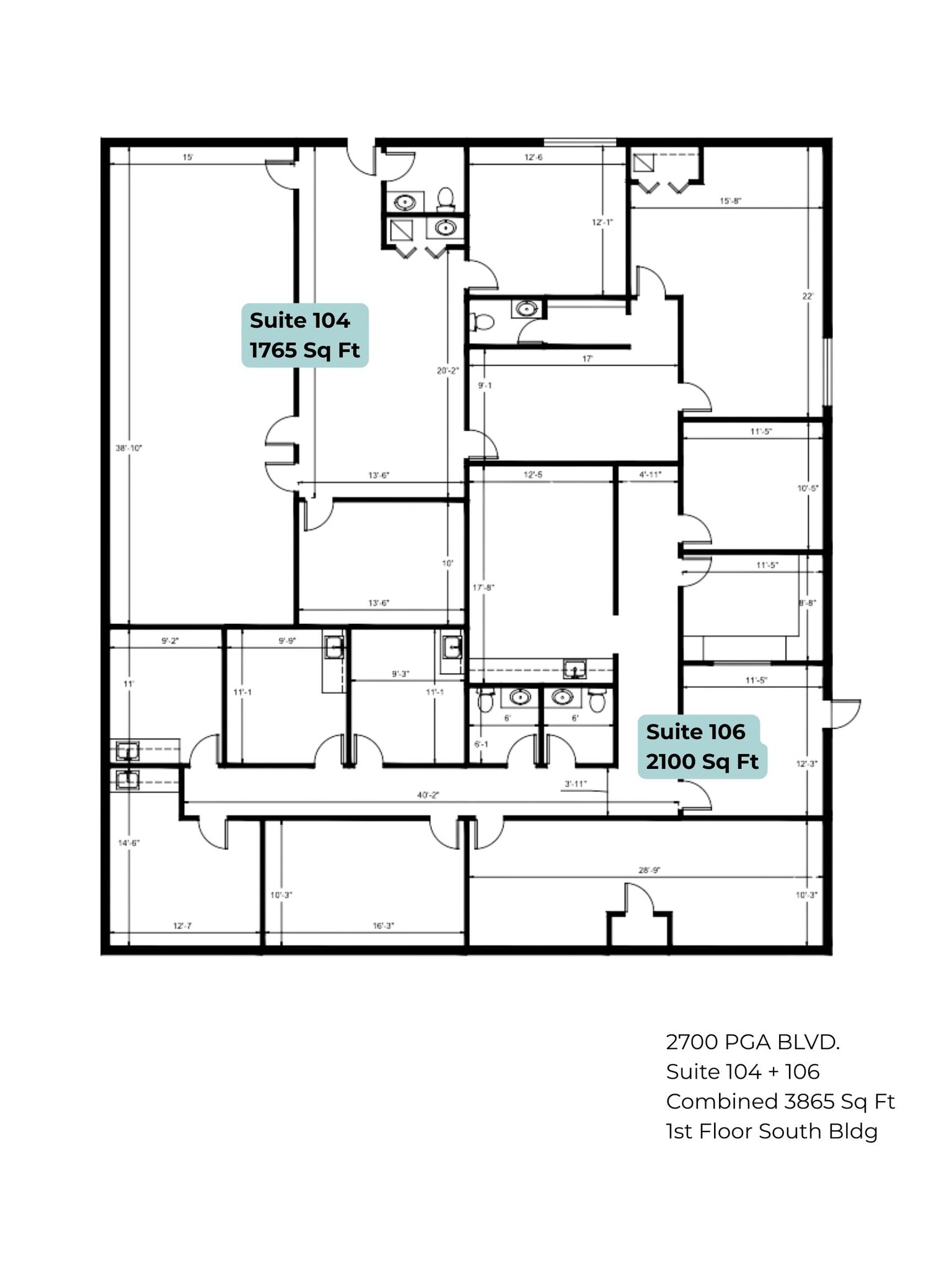 2700 Pga Blvd, Palm Beach Gardens, FL for lease Floor Plan- Image 1 of 1