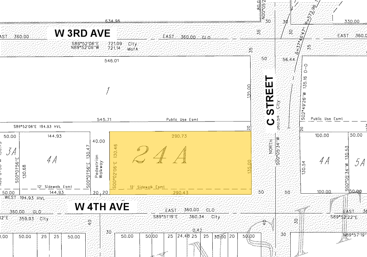 333 W 4th Ave, Anchorage, AK à vendre Plan cadastral- Image 1 de 1