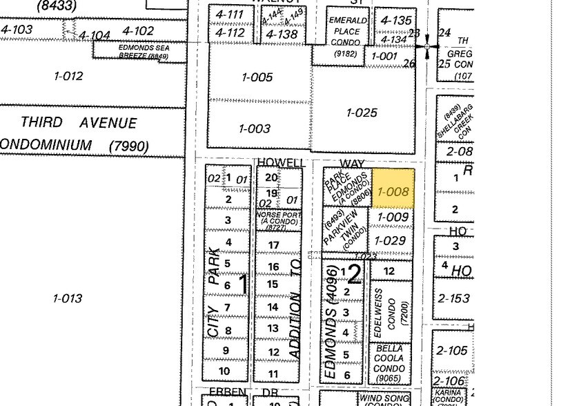 610 5th Ave S, Edmonds, WA à louer - Plan cadastral - Image 2 de 11