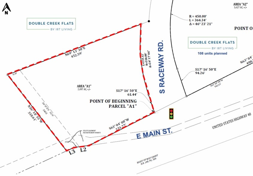 Main St. and Raceway Rd., Indianapolis, IN à louer - Plan cadastral - Image 2 de 2