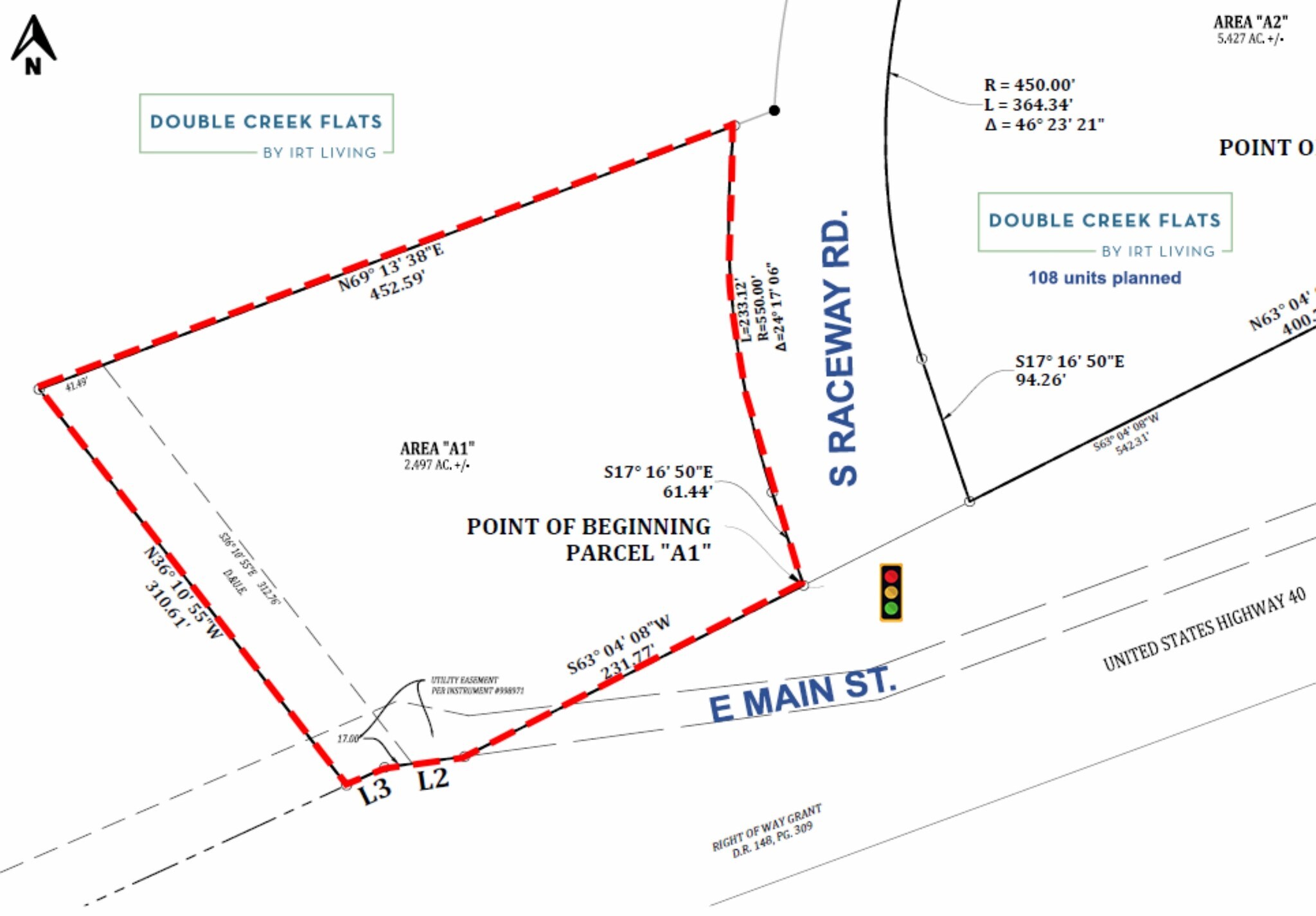 Main St. and Raceway Rd., Indianapolis, IN à vendre Plan cadastral- Image 1 de 3