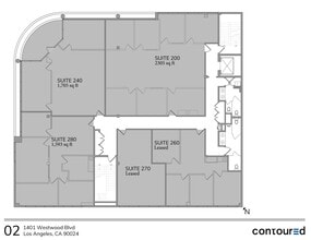1401 Westwood Blvd, Los Angeles, CA à louer Plan de site- Image 1 de 1
