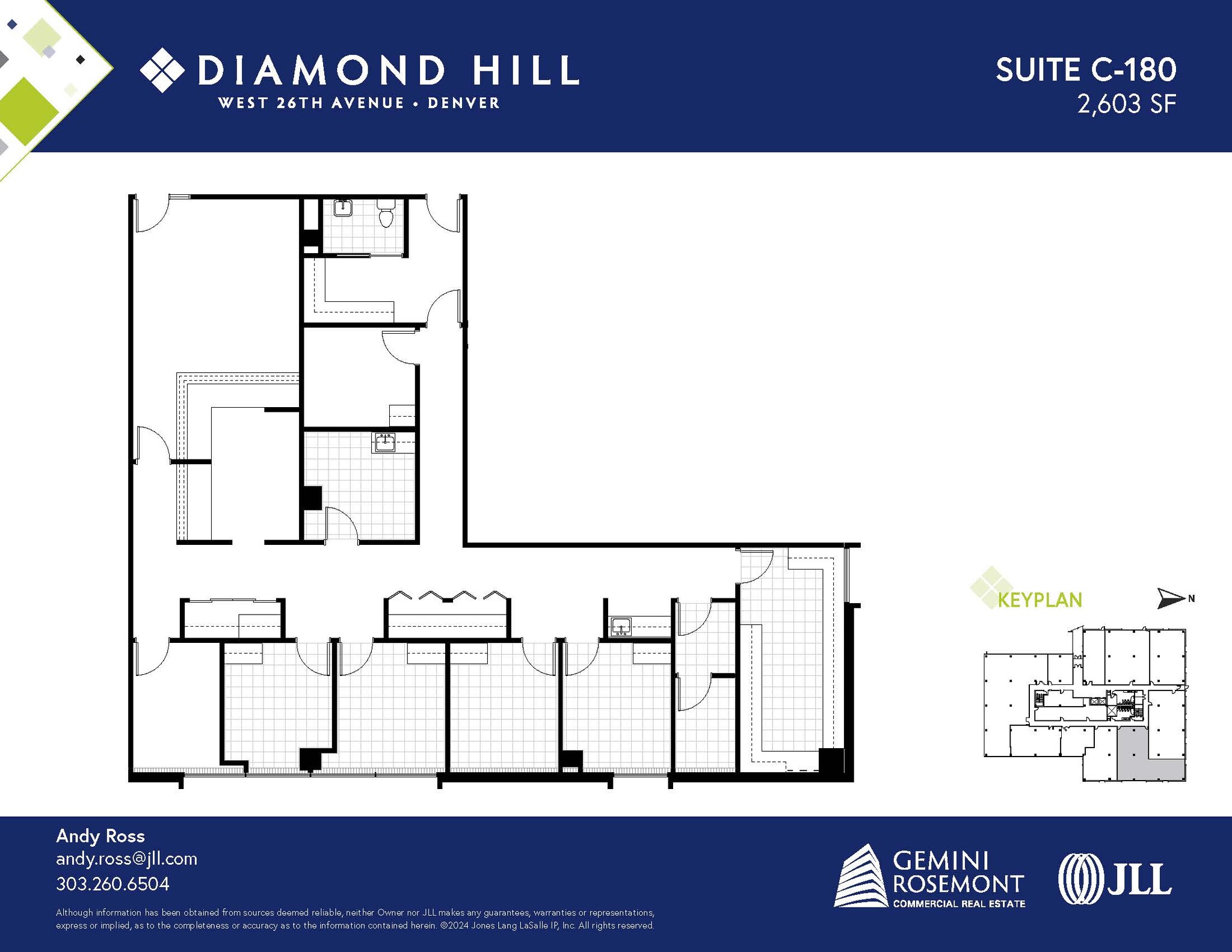 2490 W 26th Ave, Denver, CO à louer Plan d’étage- Image 1 de 2