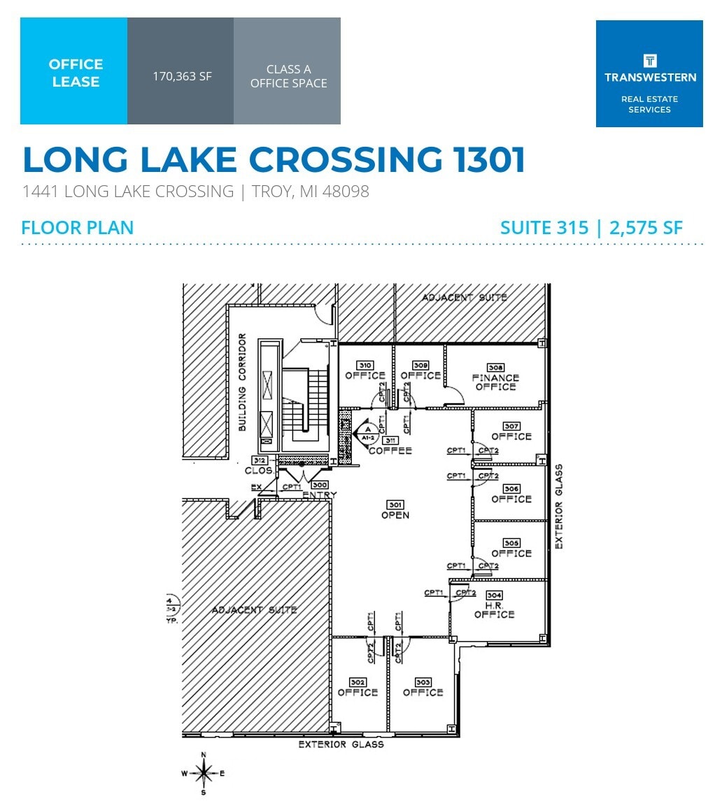 1441 W Long Lake Rd, Troy, MI à louer Plan d’étage- Image 1 de 1