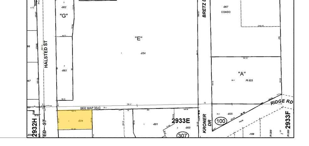 17923-17929 Halsted St, Homewood, IL à louer - Plan cadastral - Image 2 de 14