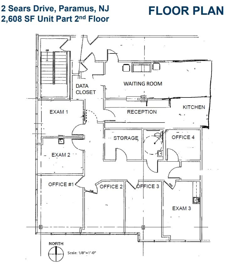 2 Sears Dr, Paramus, NJ 07652 - Unité 210 - - Plan d’étage - Image 1 of 1