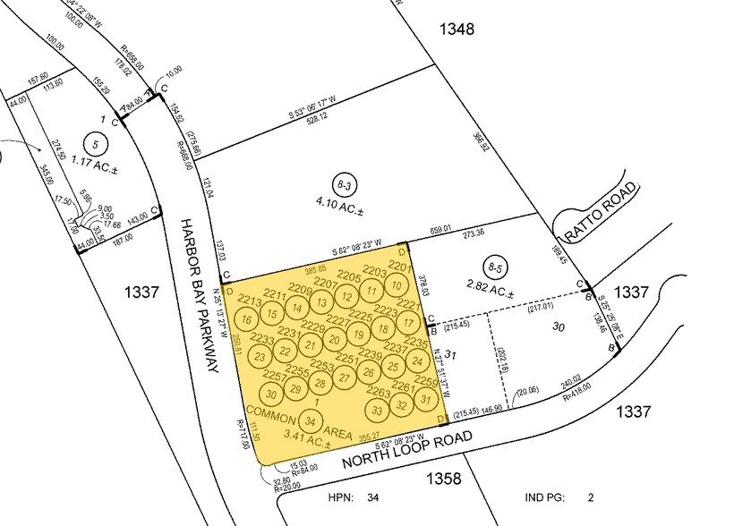 2205 Harbor Bay Pky, Alameda, CA à vendre - Plan cadastral - Image 2 de 7