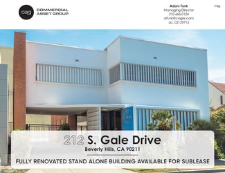 Plus de détails pour 212 S Gale Dr, Beverly Hills, CA - Bureau à louer