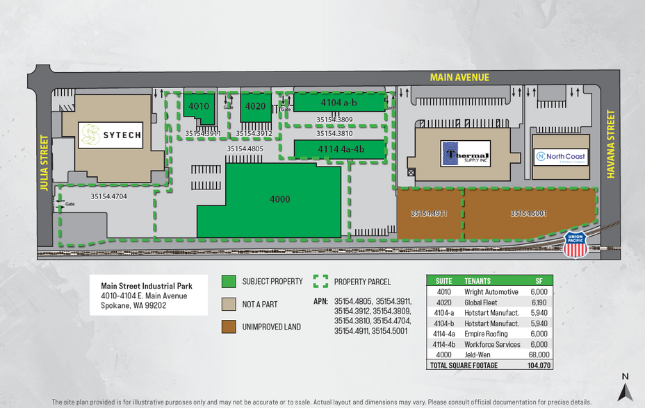 Main Street Industrial Park portfolio of 8 properties for sale on LoopNet.ca - Site Plan - Image 2 of 5