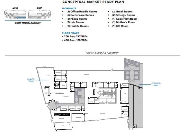 4655 Great America Pky, Santa Clara, CA for lease Floor Plan- Image 1 of 1