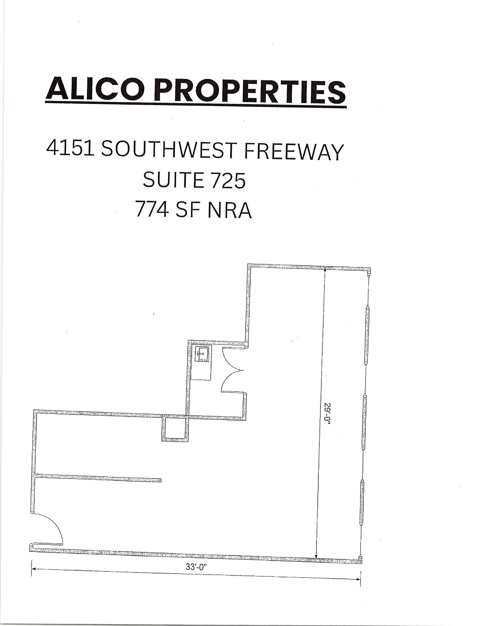 4151 Southwest Fwy, Houston, TX à louer Plan d’étage- Image 1 de 1