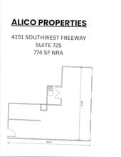 4151 Southwest Fwy, Houston, TX à louer Plan d’étage- Image 1 de 1