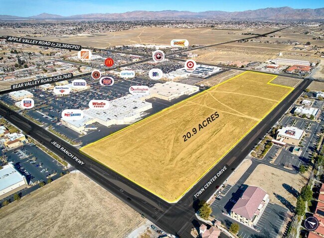 Plus de détails pour Town Center Dr, Apple Valley, CA - Terrain à vendre