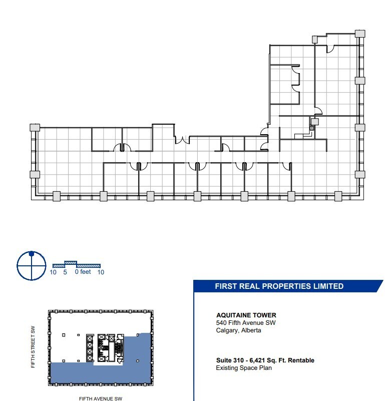 540 5th Ave SW, Calgary, AB for lease Floor Plan- Image 1 of 1