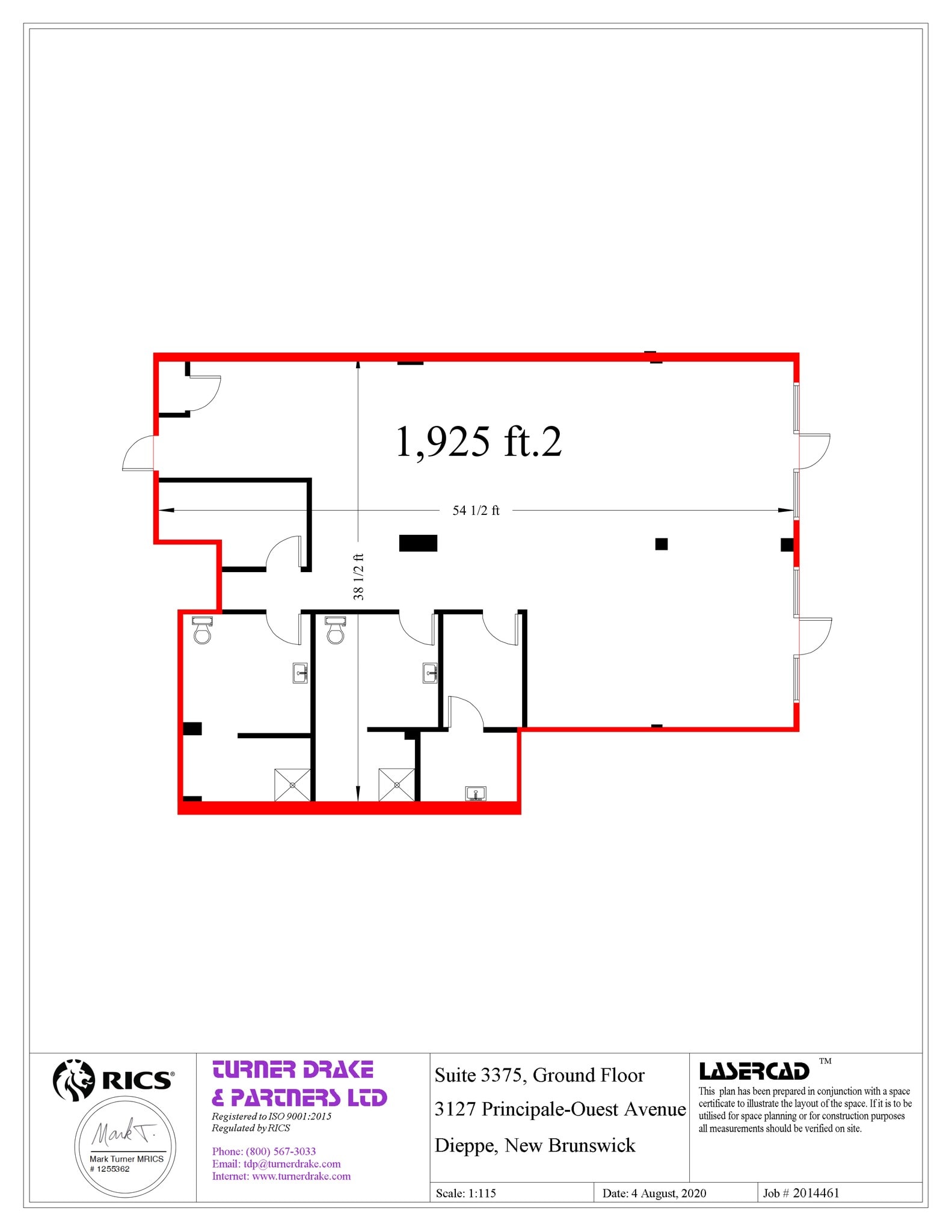 3127 Principale Av, Dieppe, NB à louer Plan de site- Image 1 de 1