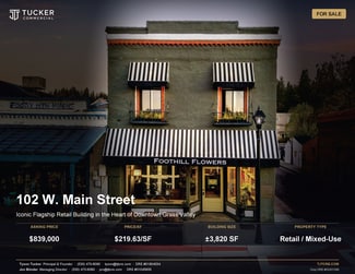 More details for 102 W Main St, Grass Valley, CA - Retail for Sale