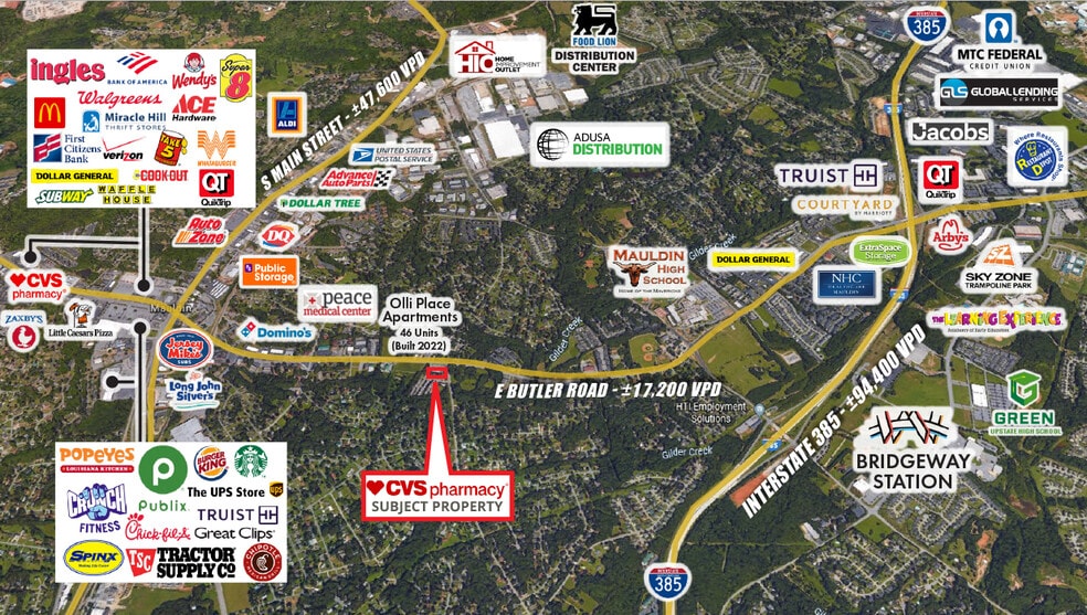 224 E Butler Rd, Mauldin, SC for sale - Building Photo - Image 2 of 2