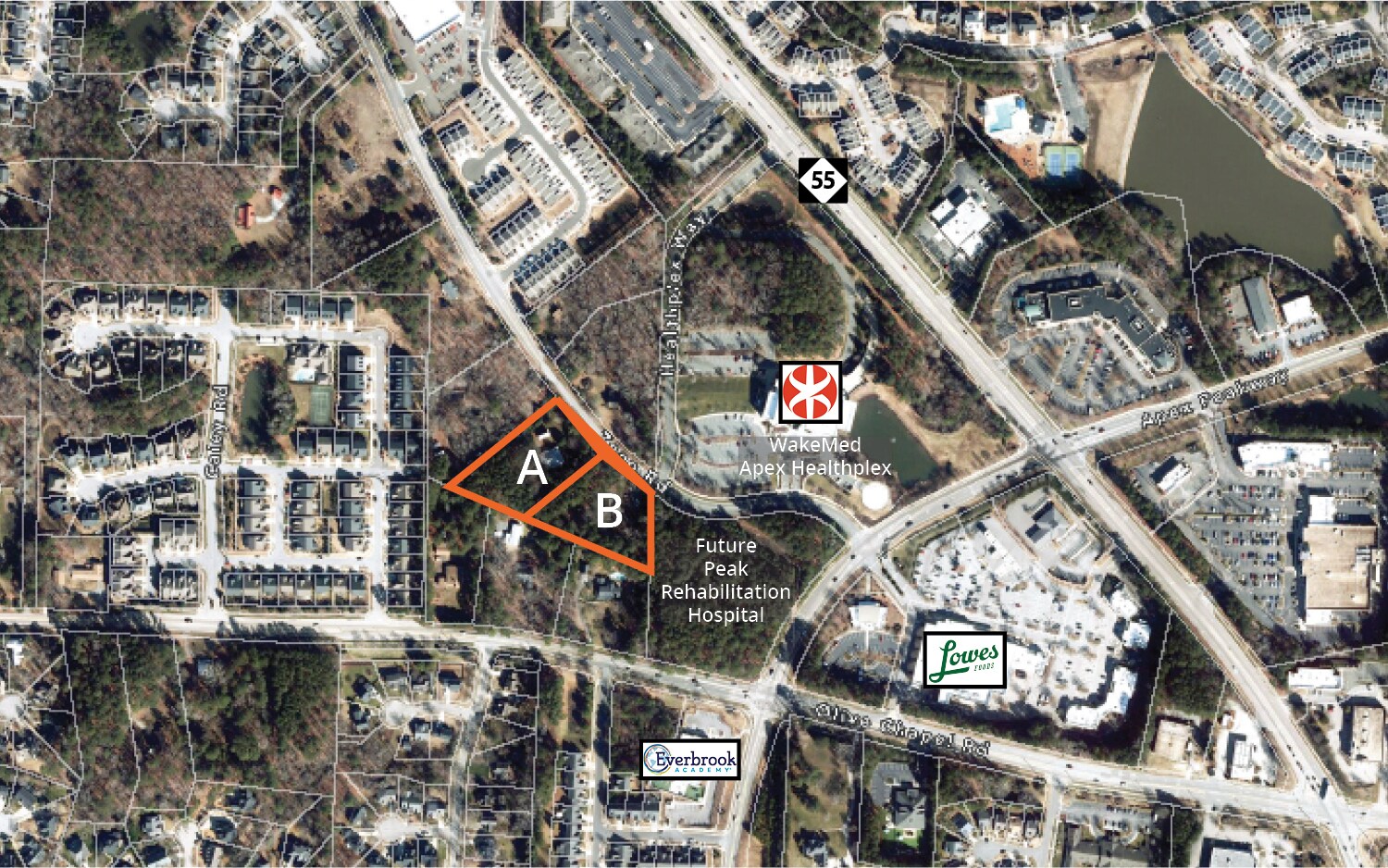 1405-1407 Zeno Rd, Apex, NC for sale Aerial- Image 1 of 2