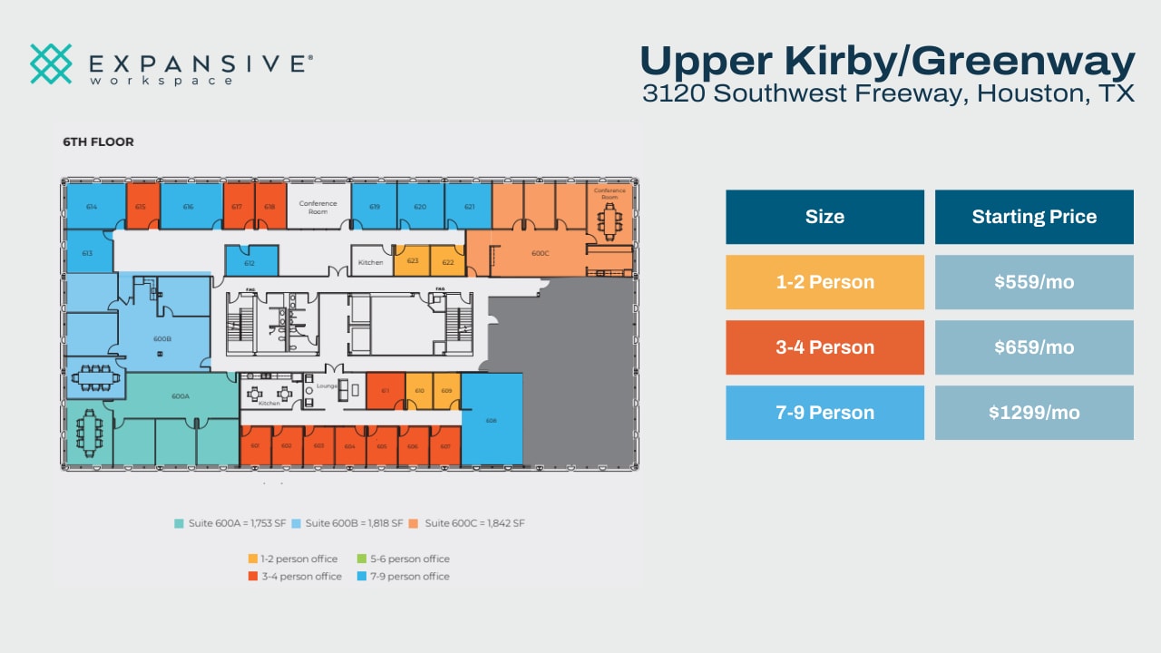 3120 Southwest Fwy, Houston, TX à louer Plan d’étage- Image 1 de 5