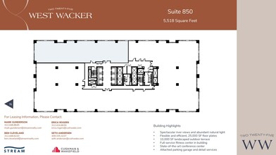 225 W Wacker Dr, Chicago, IL à louer Plan d  tage- Image 1 de 2