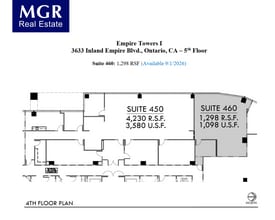3633 Inland Empire Blvd, Ontario, CA for lease Floor Plan- Image 1 of 1