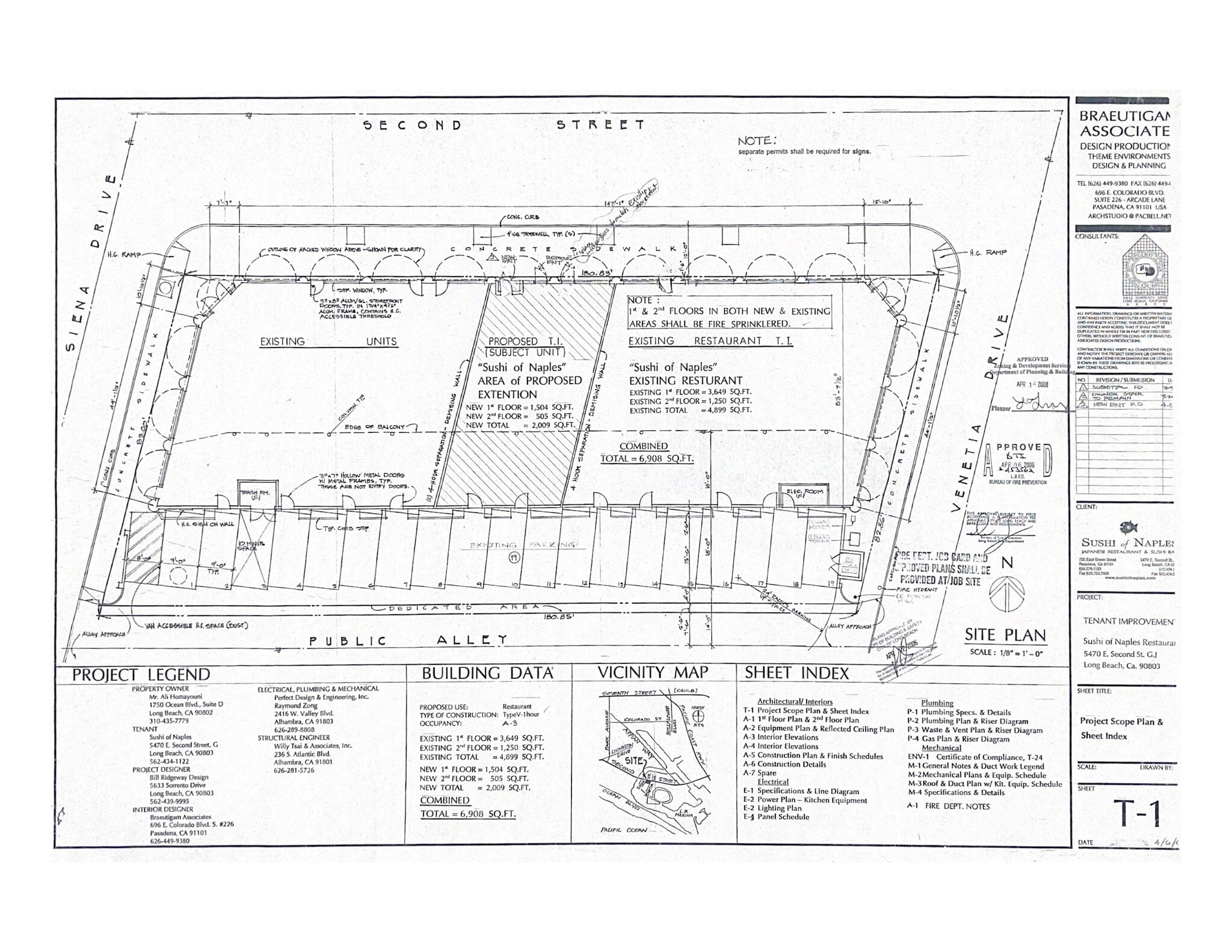 5470 E 2nd St, Long Beach, CA à louer Plan de site- Image 1 de 1