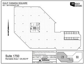 401 9th Ave SW, Calgary, AB à louer Plan d’étage- Image 1 de 1