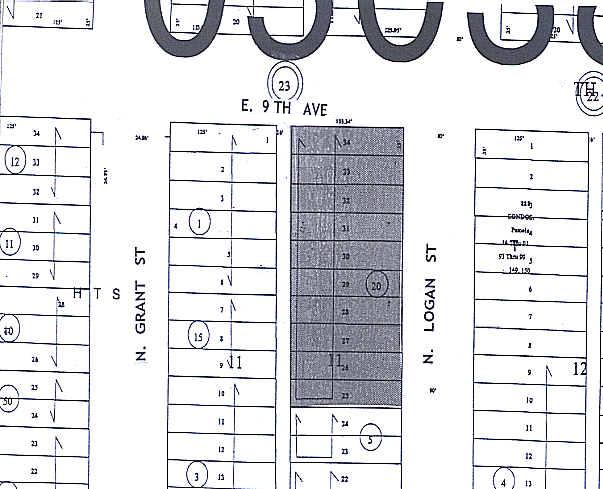 899 Logan St, Denver, CO à louer - Plan cadastral - Image 2 de 8