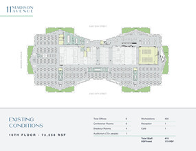 11 Madison Ave, New York, NY à louer Plan d  tage- Image 1 de 2