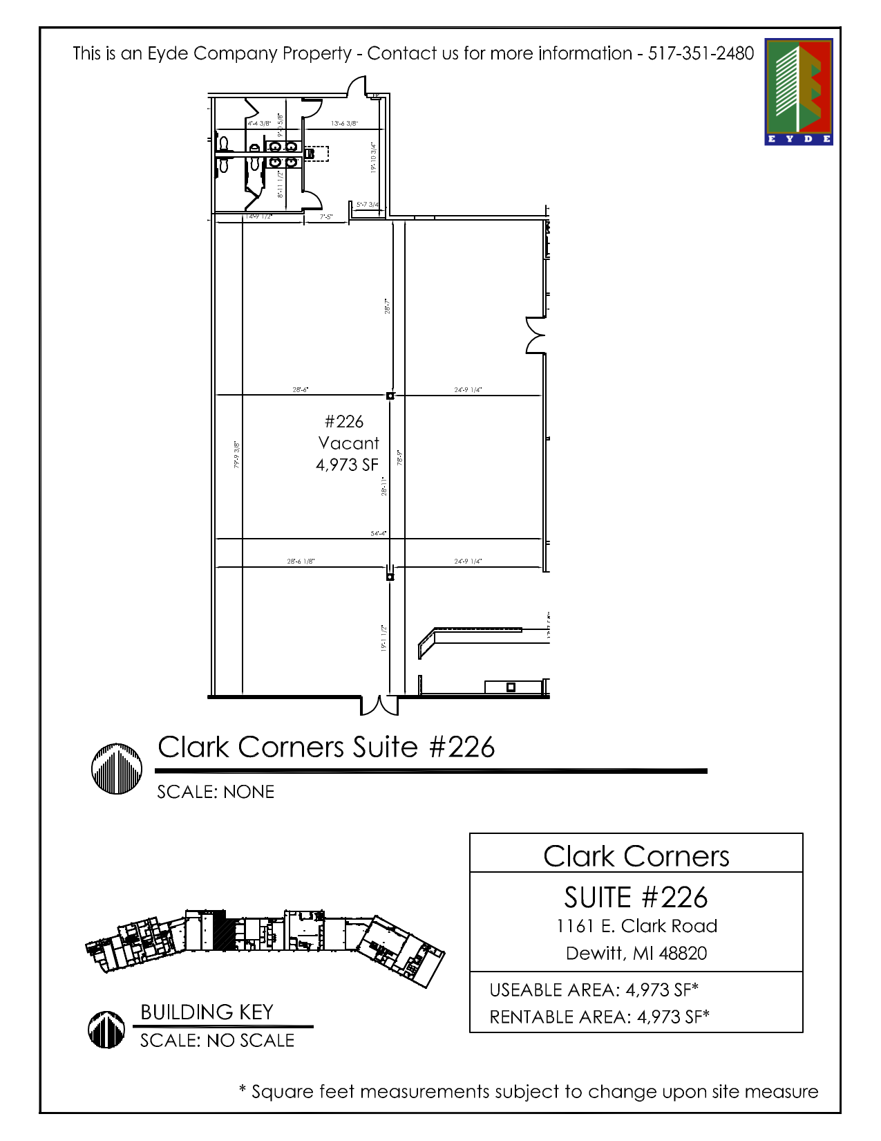 1161 E Clark Rd, Dewitt, MI à louer Plan d’étage- Image 1 de 1