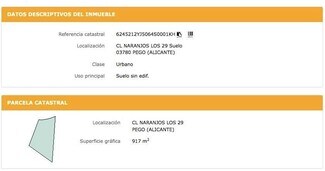 Plus de détails pour Carrer de los Naranjos, 29, Pego - Terrain à vendre
