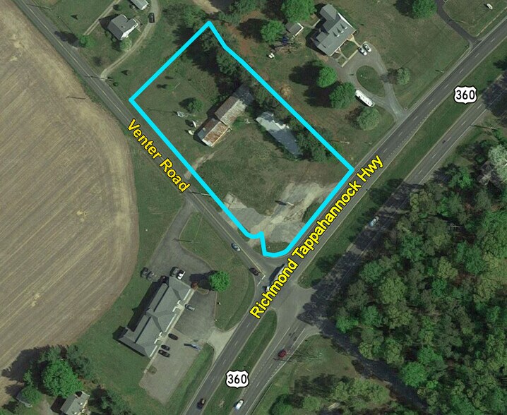 Venter Road & Richmond Tappahannock Hwy, Aylett, VA à vendre - Aérien - Image 1 de 5
