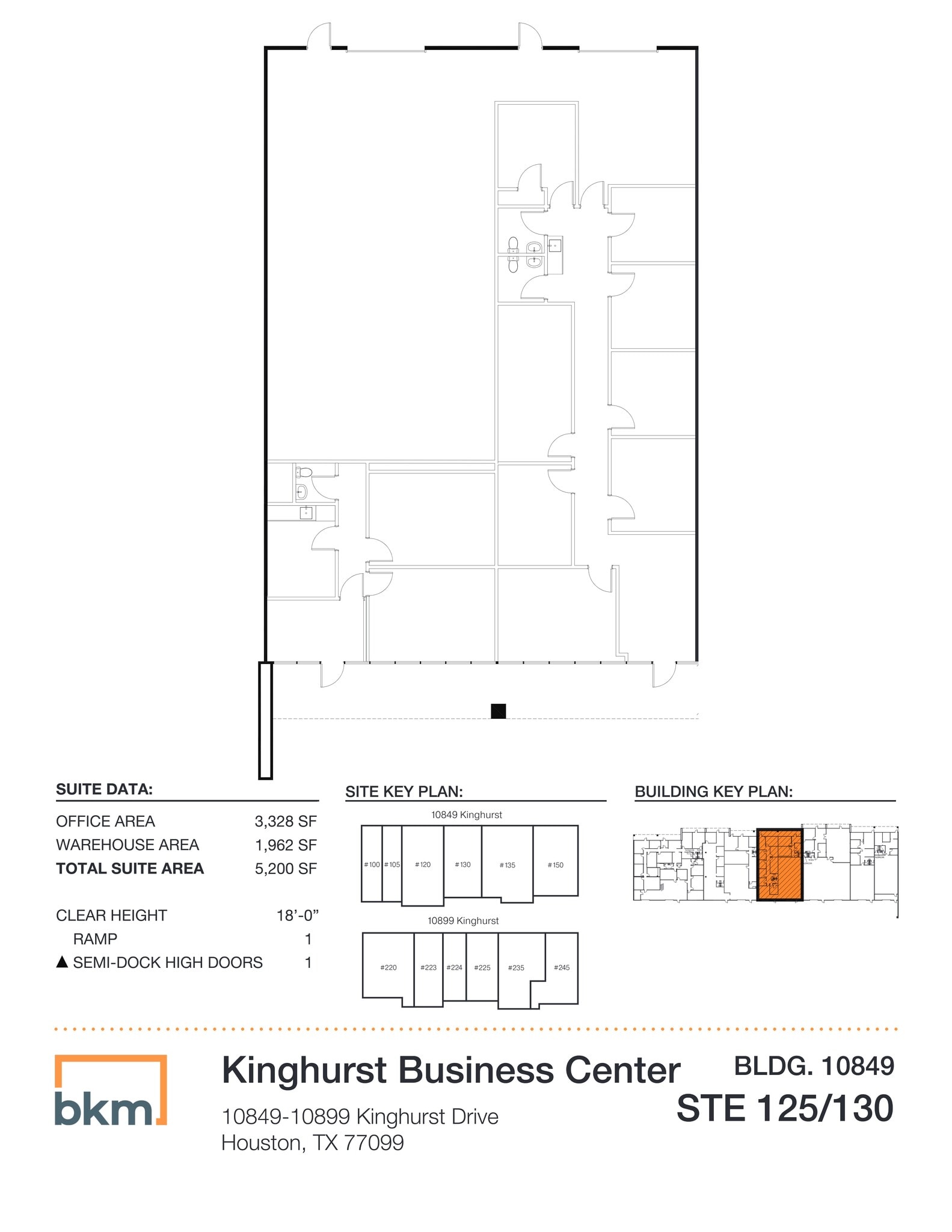 10849 Kinghurst Dr, Houston, TX for lease Site Plan- Image 1 of 1