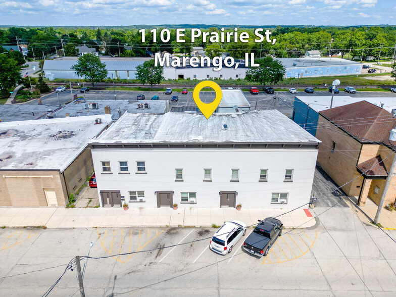 110-116 E Prairie St, Marengo, IL for sale - Aerial - Image 1 of 16