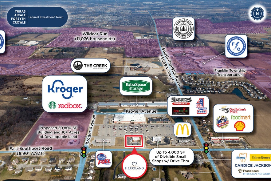 8136 E Southport Rd, Indianapolis, IN for sale - Aerial - Image 2 of 5