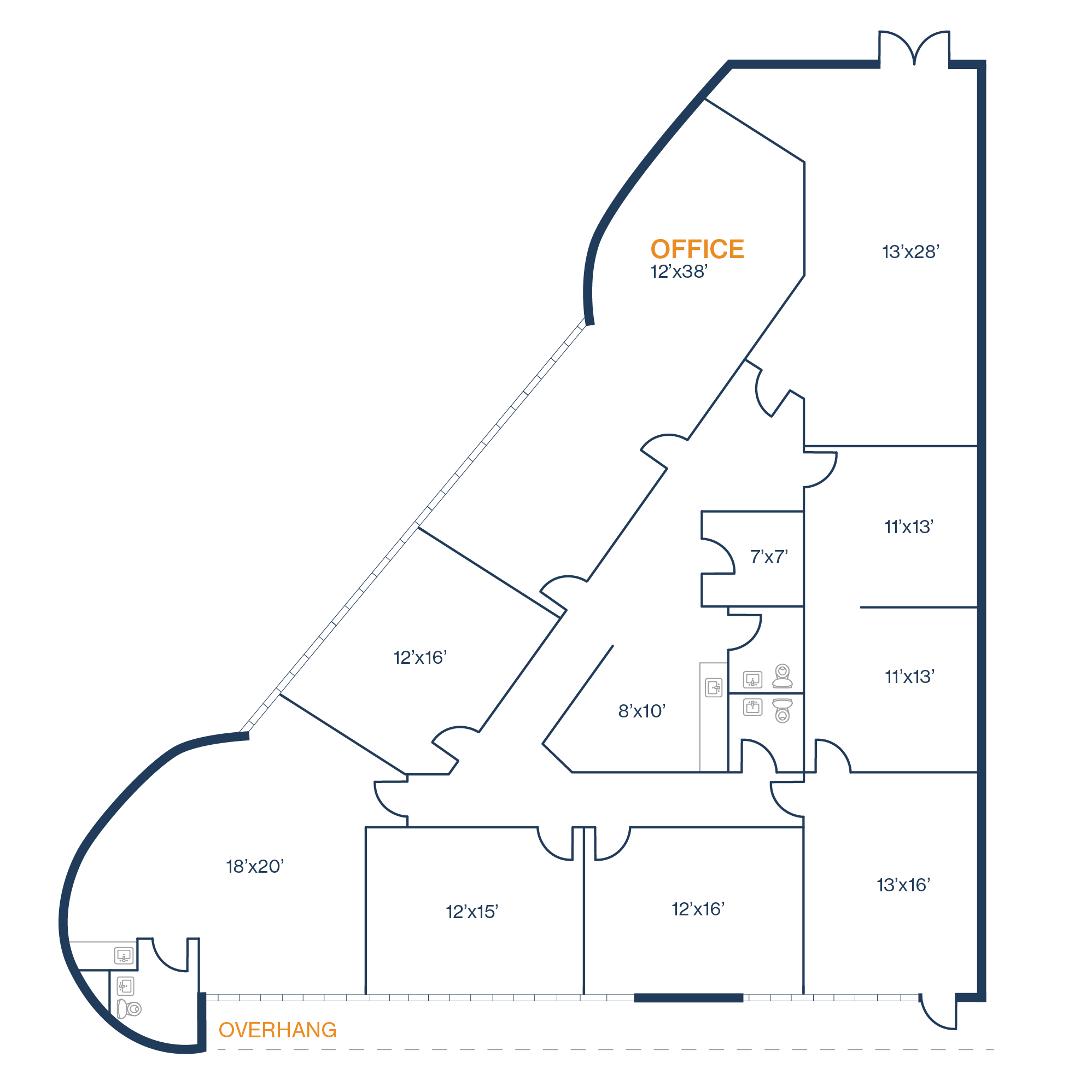 17449-17497 Village Green Dr, Houston, TX for lease Floor Plan- Image 1 of 1