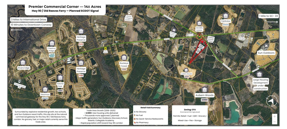 8426 Old Reaves Ferry Rd, Conway, SC à vendre - Aérien - Image 2 de 12
