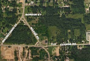 35344 Ecorse Rd, Romulus, MI - AERIAL  map view