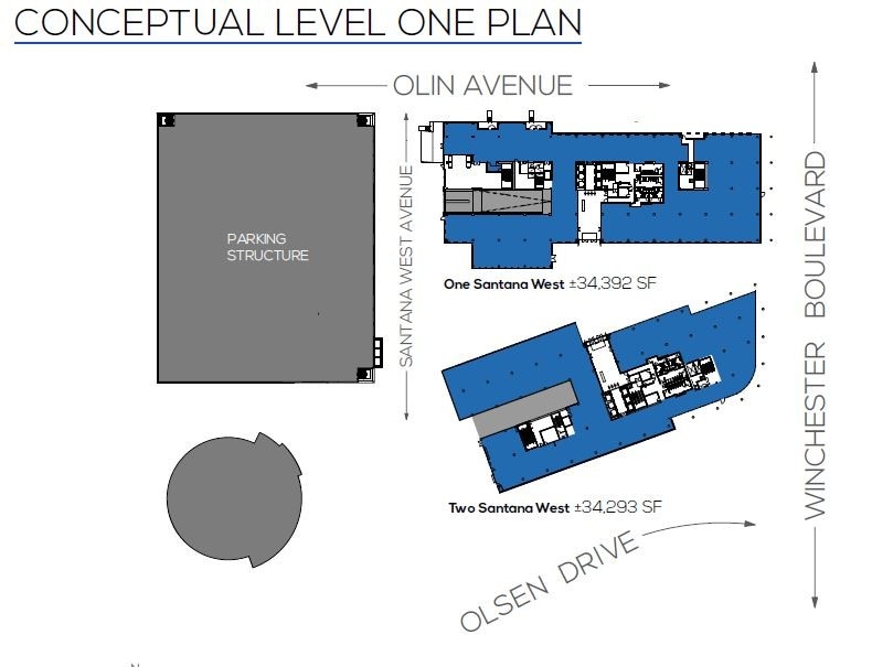 3161 Olsen Dr, San Jose, CA à louer Plan d’étage- Image 1 de 1