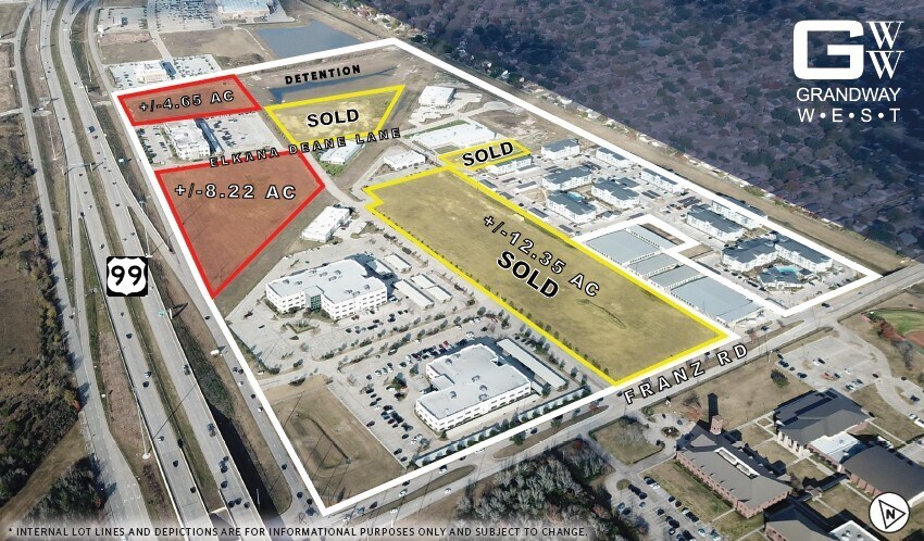 Grand Pky & Franz Rd, Katy, TX à vendre - Aérien - Image 2 de 4