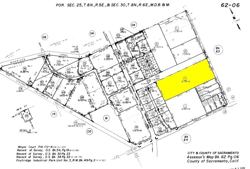 6200 Hedge Ave, Sacramento, CA à vendre - Plan cadastral - Image 2 de 5