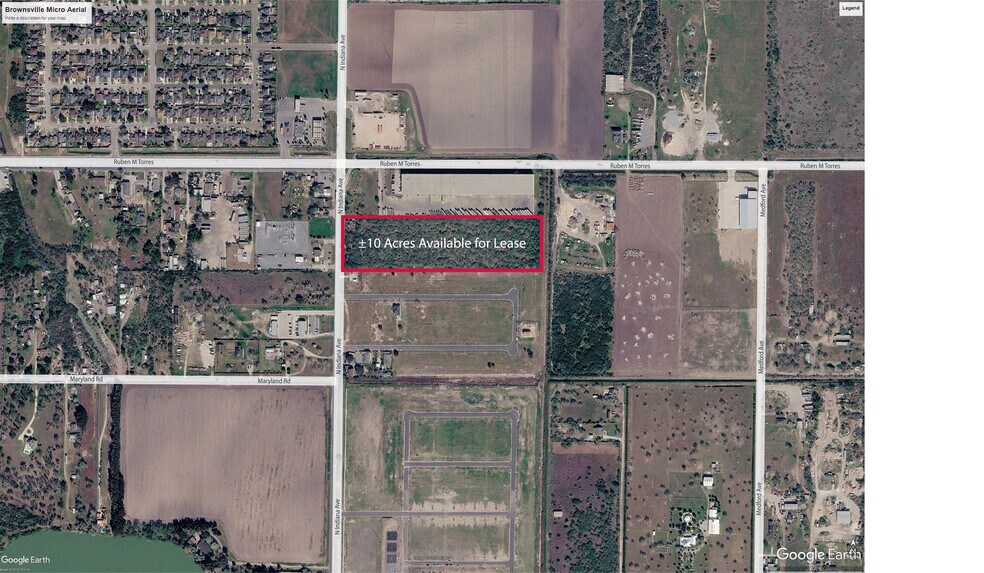 1850 N Indiana Ave, Brownsville, TX à louer - Aérien - Image 1 de 2